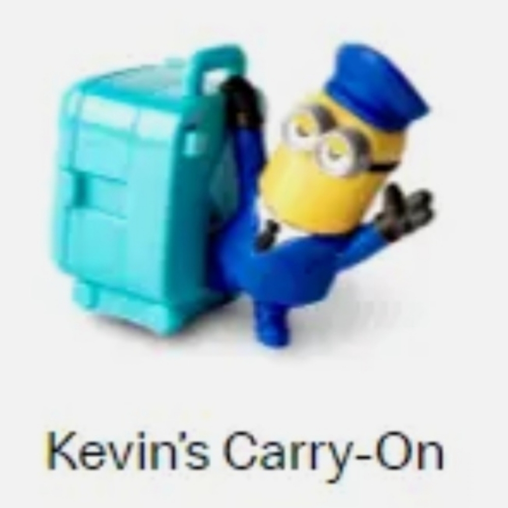 NEW! Mcdonald's Canada KEVIN'S CARRY-ON Minions Rise Of Gru Happy…